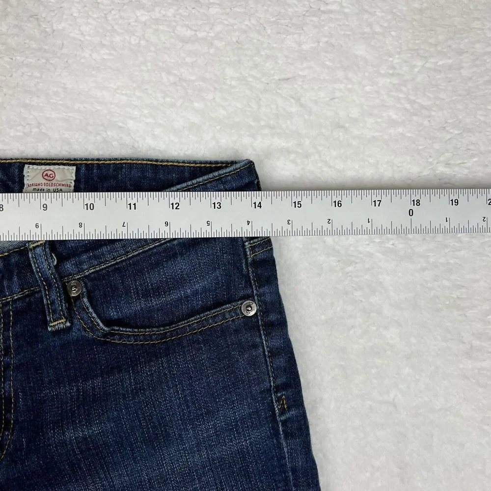 Adriano Goldschmied Jeans Womens 27R Blue Wash Stevie Slim Straight Fray Hem USA